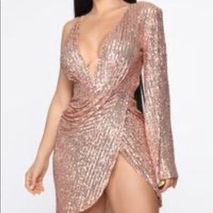 Just Getting Started Sequin Mini Dress